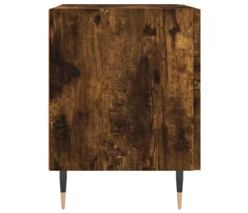 Öökapid 2 Tk, Suitsutatud Tamm, 40 X 35 X 47,5 cm Tehispuit