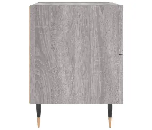 Naktsskapītis, Pelēks, 40X35X47,5 Cm, Inženierijas Koks Vidaxl