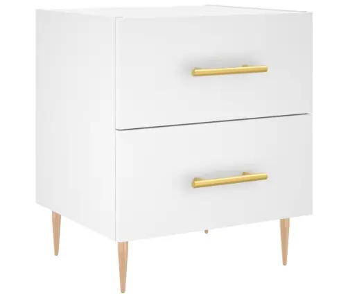 Öökapid 2 Tk, Valge, 40 X 35 X 47,5 cm Tehispuit