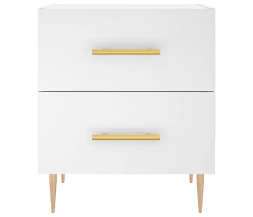 Öökapid 2 Tk, Valge, 40 X 35 X 47,5 cm Tehispuit