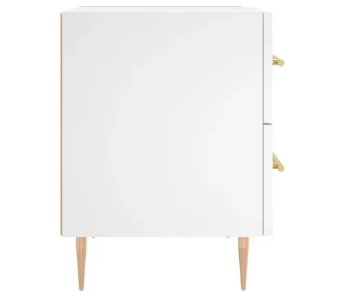 Öökapid 2 Tk, Valge, 40 X 35 X 47,5 cm Tehispuit