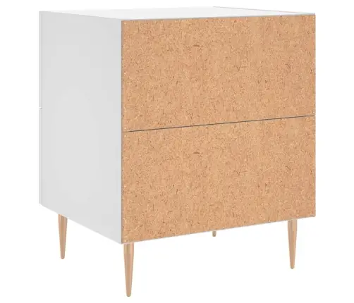 Öökapid 2 Tk, Valge, 40 X 35 X 47,5 cm Tehispuit