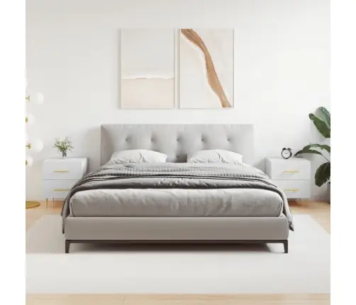 Öökapid 2 Tk, Valge, 40 X 35 X 47,5 cm Tehispuit