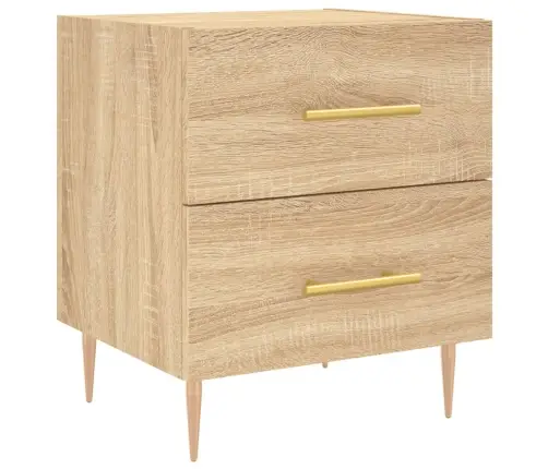 Naktsskapītis, Ozolkoka Krāsa, 40X35X47,5 Cm, Inženierijas Koks Vidaxl