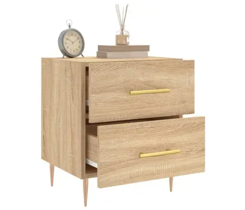 Naktsskapītis, Ozolkoka Krāsa, 40X35X47,5 Cm, Inženierijas Koks Vidaxl