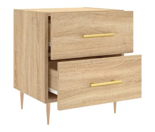 Naktsskapītis, Ozolkoka Krāsa, 40X35X47,5 Cm, Inženierijas Koks Vidaxl