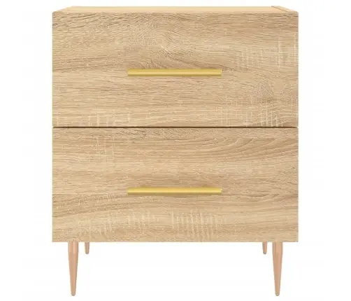 Naktsskapītis, Ozolkoka Krāsa, 40X35X47,5 Cm, Inženierijas Koks Vidaxl