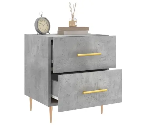 Naktsskapīši, Pelēki, 2 Gab., 40X35X47,5 Cm, Inženierijas Koks Vidaxl