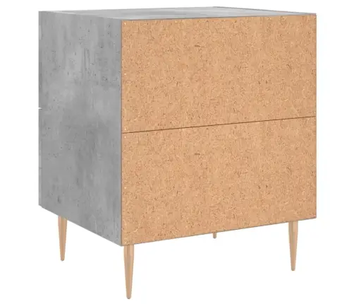 Naktsskapīši, Pelēki, 2 Gab., 40X35X47,5 Cm, Inženierijas Koks Vidaxl