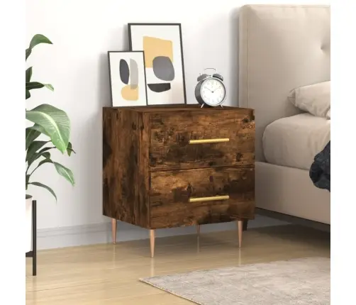 Naktsskapītis, Ozolkoka Krāsa, 40X35X47,5 Cm, Inženierijas Koks Vidaxl