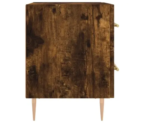 Öökapid 2 Tk, Suitsutatud Tamm, 40 X 35 X 47,5 cm Tehispuit