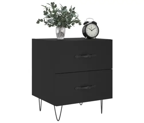 Öökapid 2 Tk, Must, 40 X 35 X 47,5 cm Tehispuit