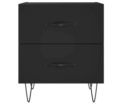 Öökapid 2 Tk, Must, 40 X 35 X 47,5 cm Tehispuit