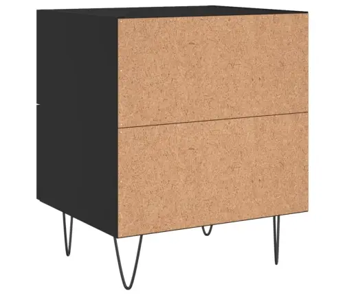 Öökapid 2 Tk, Must, 40 X 35 X 47,5 cm Tehispuit