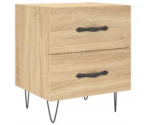 Naktsskapīši, 2 Gb., Ozolkoka, 40X35X47,5 Cm, Inženierijas Koks Vidaxl Naktsskapīši, 2 Gb., Ozolkoka, 40X35X47,5 Cm, Inženierijas Koks Vidaxl