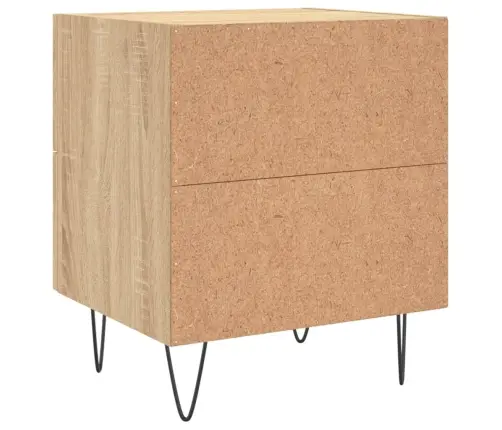 Naktsskapīši, 2 Gb., Ozolkoka, 40X35X47,5 Cm, Inženierijas Koks Vidaxl Naktsskapīši, 2 Gb., Ozolkoka, 40X35X47,5 Cm, Inženierijas Koks Vidaxl