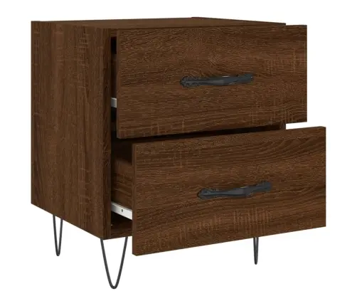 Naktsskapīši, 2 Gb., Ozolkoka, 40X35X47,5 Cm, Inženierijas Koks Vidaxl