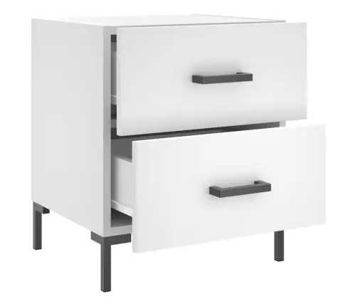 Naktsskapīši, 2 Gab., Balti, 40X35X47,5 Cm, Inženierijas Koks Vidaxl