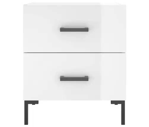 Naktsskapīši, 2 Gab., Balti, 40X35X47,5 Cm, Inženierijas Koks Vidaxl
