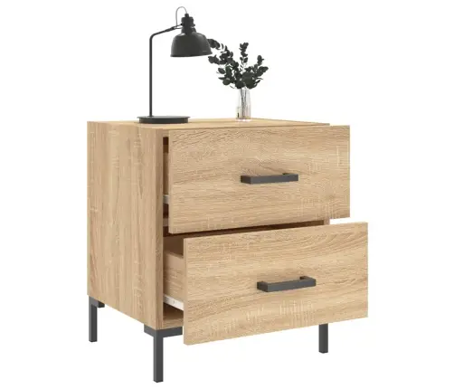 Naktsskapīši, 2 Gb., Ozolkoka, 40X35X47,5 Cm, Inženierijas Koks Vidaxl