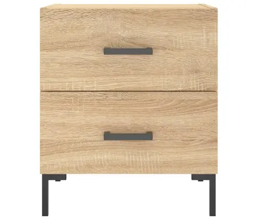 Naktsskapīši, 2 Gb., Ozolkoka, 40X35X47,5 Cm, Inženierijas Koks Vidaxl