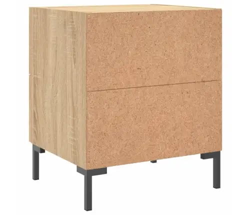 Naktsskapīši, 2 Gb., Ozolkoka, 40X35X47,5 Cm, Inženierijas Koks Vidaxl