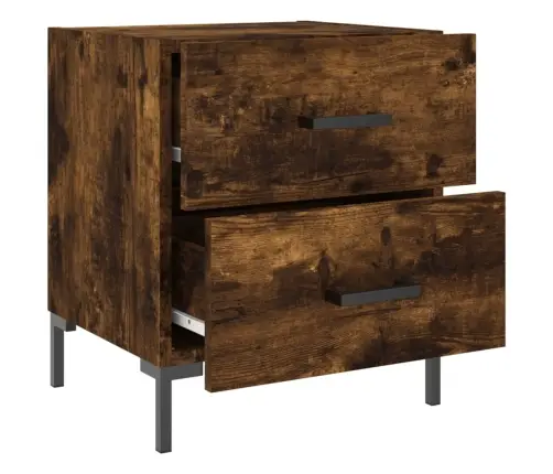 Naktinė Spintelė, Dūminio Ąžuolo, 40X35X47,5cm Mediena