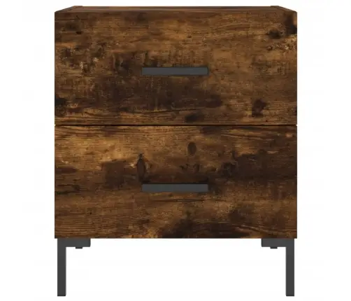 Naktinės Spintelės, 2Vnt., Dūminės, 40X35X47,5cm Mediena