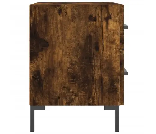 Naktinės Spintelės, 2Vnt., Dūminės, 40X35X47,5cm Mediena