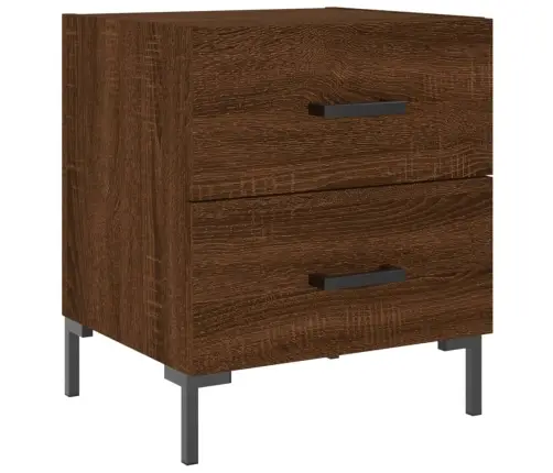 Öökapid 2 Tk, Pruun Tamm, 40 X 35 X 47,5 cm Tehispuit