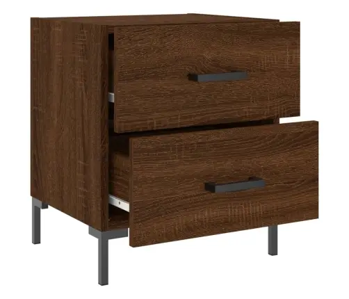 Öökapid 2 Tk, Pruun Tamm, 40 X 35 X 47,5 cm Tehispuit