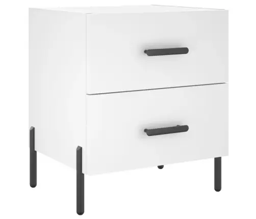 Naktsskapītis, Balts, 40X35X47,5 Cm, Inženierijas Koks Vidaxl