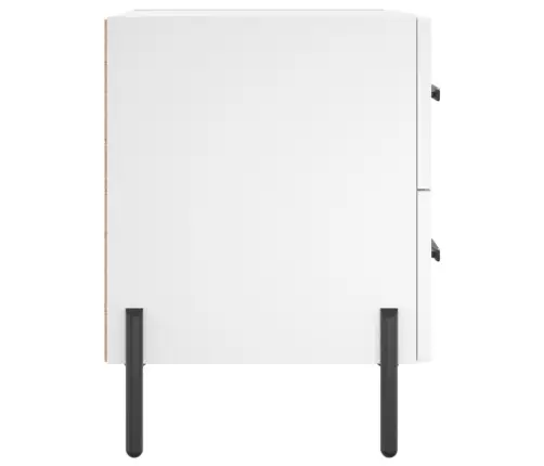 Naktsskapītis, Balts, 40X35X47,5 Cm, Inženierijas Koks Vidaxl