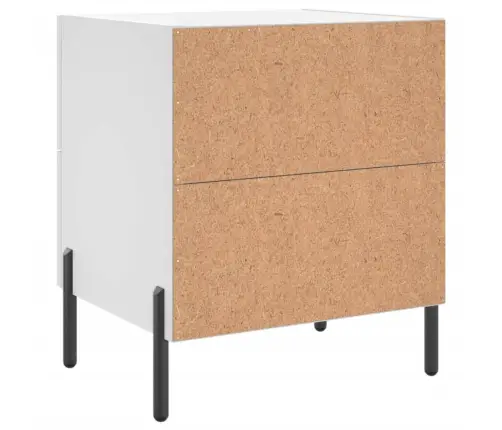 Naktsskapītis, Balts, 40X35X47,5 Cm, Inženierijas Koks Vidaxl