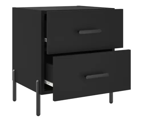 Öökapid 2 Tk, Must, 40 X 35 X 47,5 cm Tehispuit