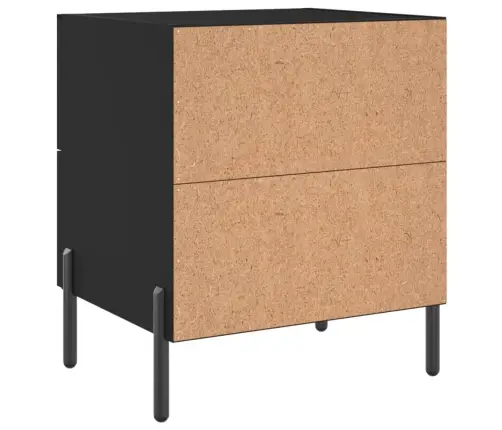 Öökapid 2 Tk, Must, 40 X 35 X 47,5 cm Tehispuit