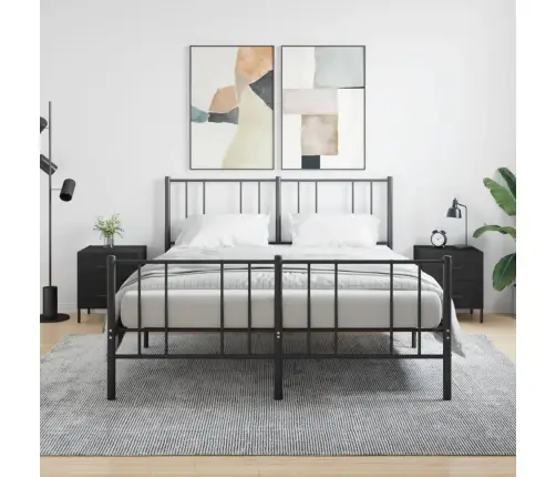 Öökapid 2 Tk, Must, 40 X 35 X 47,5 cm Tehispuit