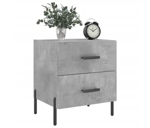 Naktsskapīši, Pelēki, 2 Gab., 40X35X47,5 Cm, Inženierijas Koks Vidaxl