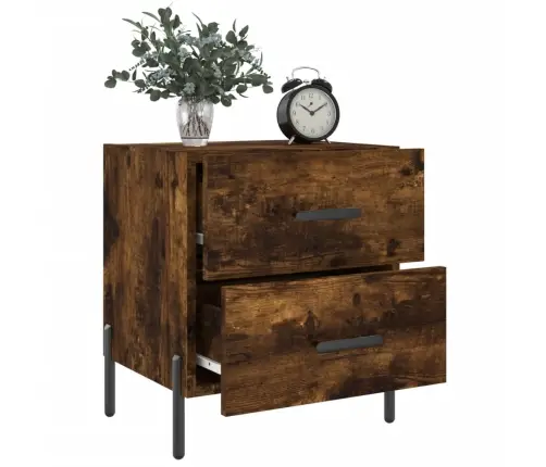 Naktsskapītis, Ozolkoka Krāsa, 40X35X47,5 Cm, Inženierijas Koks Vidaxl