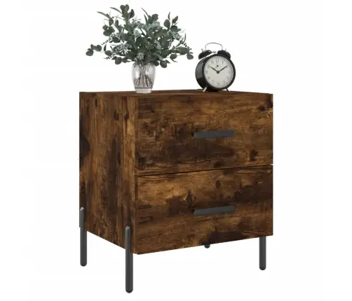 Naktsskapīši, 2 Gb., Ozolkoka, 40X35X47,5 Cm, Inženierijas Koks Vidaxl Naktsskapīši, 2 Gb., Ozolkoka, 40X35X47,5 Cm, Inženierijas Koks Vidaxl