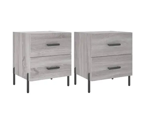 Öökapid 2 Tk, Hall Sonoma Tamm, 40 X 35 X 47,5 cm Tehispuit