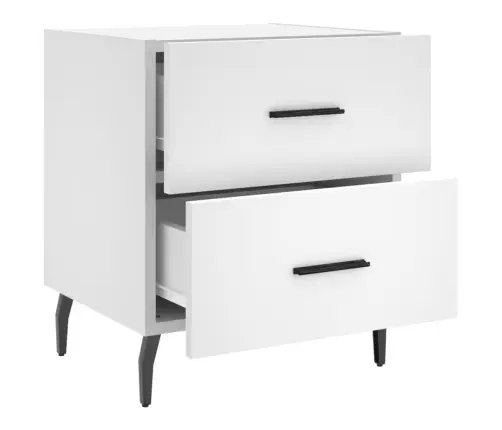 Naktsskapītis, Balts, 40X35X47,5 Cm, Inženierijas Koks Vidaxl