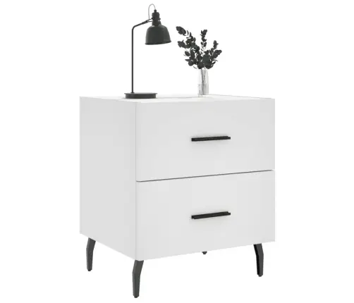 Öökapid 2 Tk, Valge, 40 X 35 X 47,5 cm Tehispuit