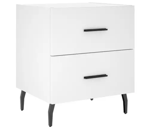 Öökapid 2 Tk, Valge, 40 X 35 X 47,5 cm Tehispuit