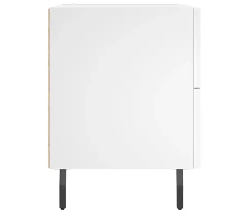 Öökapid 2 Tk, Valge, 40 X 35 X 47,5 cm Tehispuit