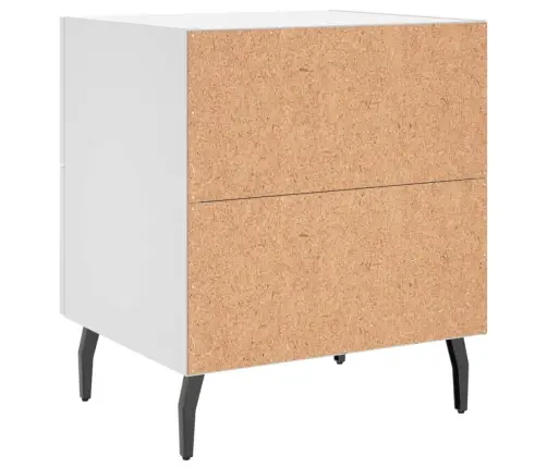 Öökapid 2 Tk, Valge, 40 X 35 X 47,5 cm Tehispuit