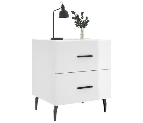 Naktsskapīši, 2 Gab., Balti, 40X35X47,5 Cm, Inženierijas Koks Vidaxl