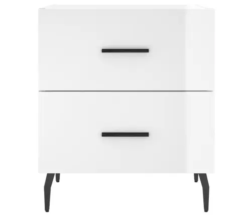 Naktsskapīši, 2 Gab., Balti, 40X35X47,5 Cm, Inženierijas Koks Vidaxl