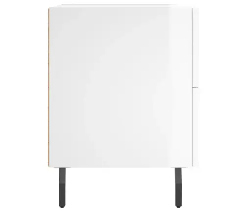 Naktsskapīši, 2 Gab., Balti, 40X35X47,5 Cm, Inženierijas Koks Vidaxl