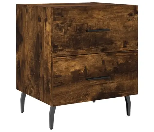 Naktinės Spintelės, 2Vnt., Dūminės, 40X35X47,5cm Mediena